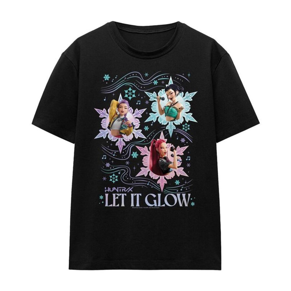 K-Pop Demon Hunters Womens/Ladies Huntrix Let It Glow Regular Christmas T-Shirt